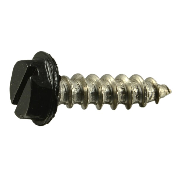 Midwest Fastener Sheet Metal Screw, #10 x 3/4 in, Painted 18-8 Stainless Steel Flange Hex Head 15 PK 71031 - main
